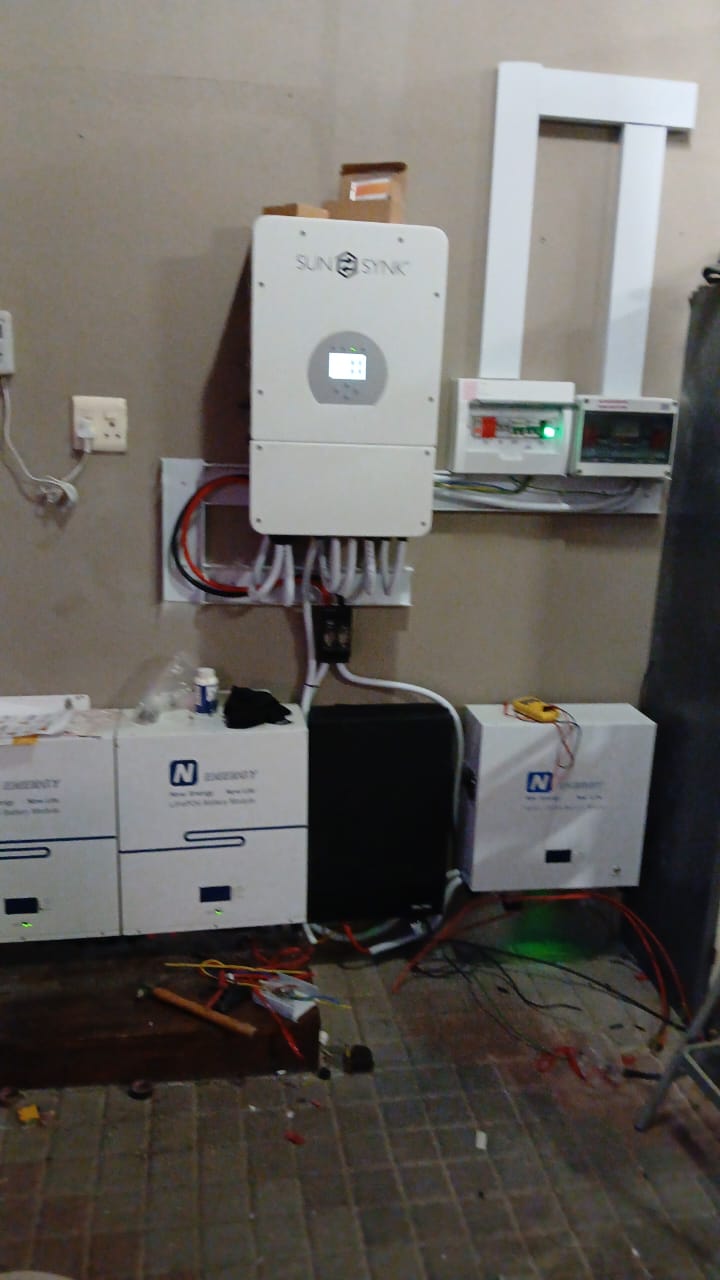 Sunsynk 8kW Hybrid Inverter Installation Johannesburg - Battery Backup Solar Systems